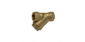 BRASS Y STRAINER, FEMALE/FEMALE, 1/2" (15MM)